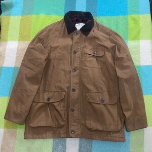 Vintage Orvis Barn Chore Field Plaid Lined Brown Jacket Men’s